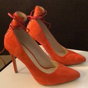 Nine West ankle tie heels